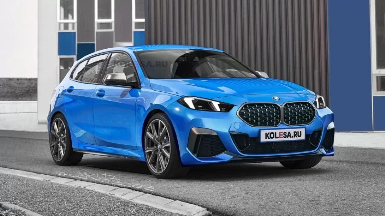 Nuova BMW Serie 1 frontale più aggressivo per la nuova versione