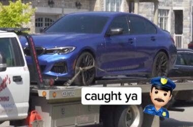 Street Racer arrestato in canada toronto bmw 340i