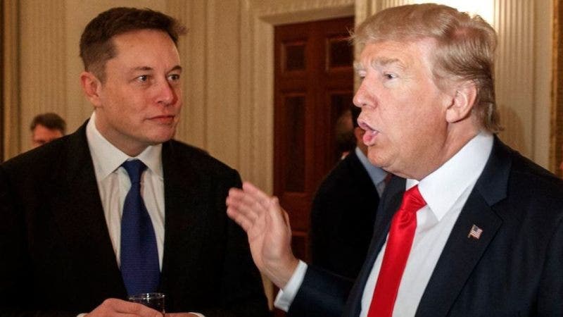 Elon Musk a Donald Trump