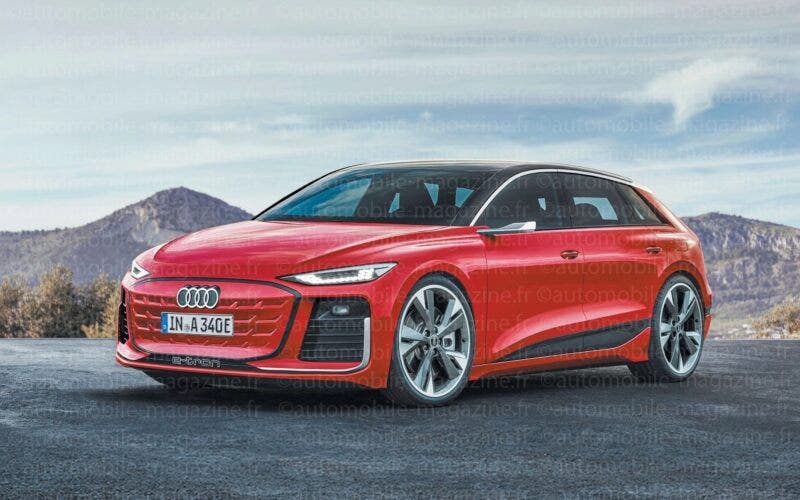 Audi A3 elettrica render 2026