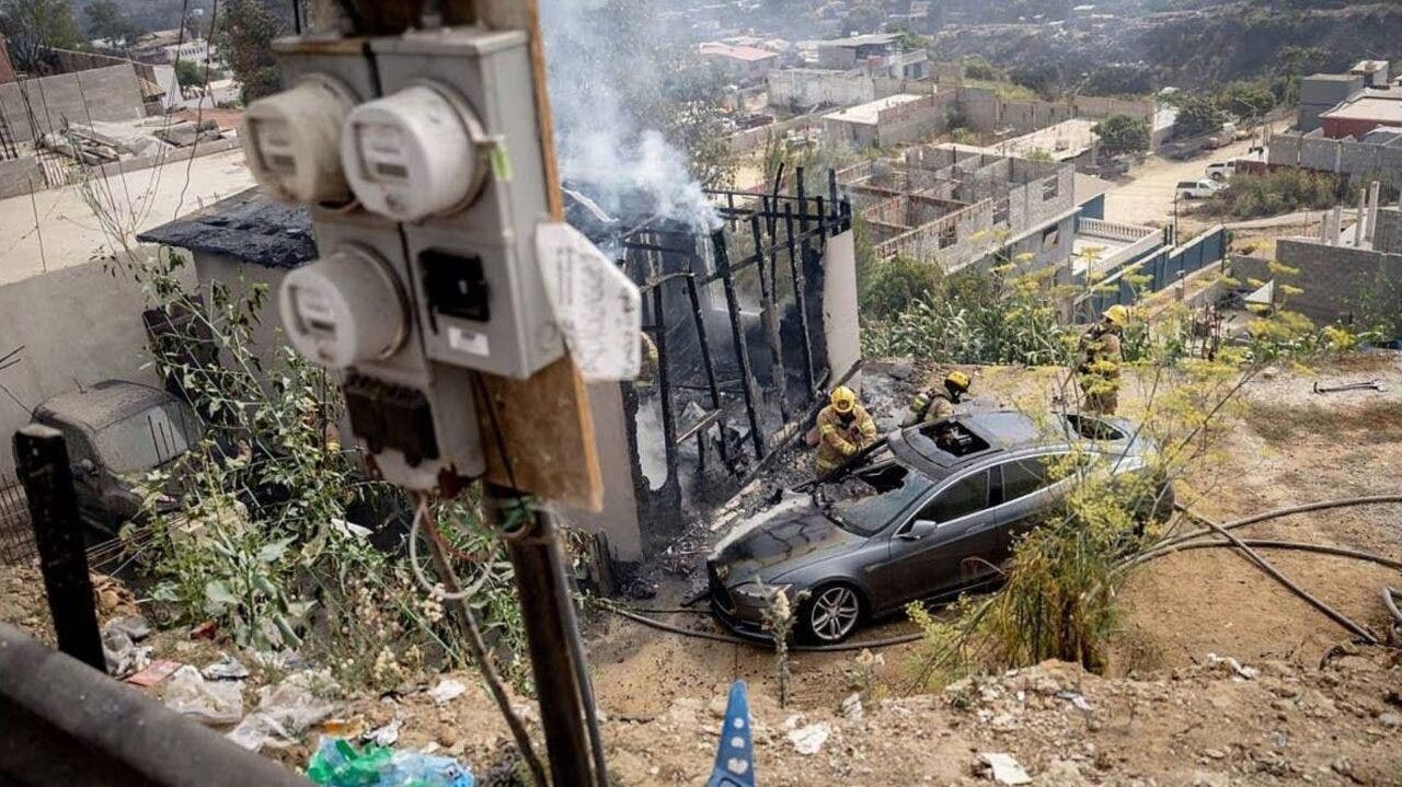 Tesla Model S incendio Tijuana Messico