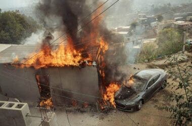 Tesla Model S incendio Tijuana Messico