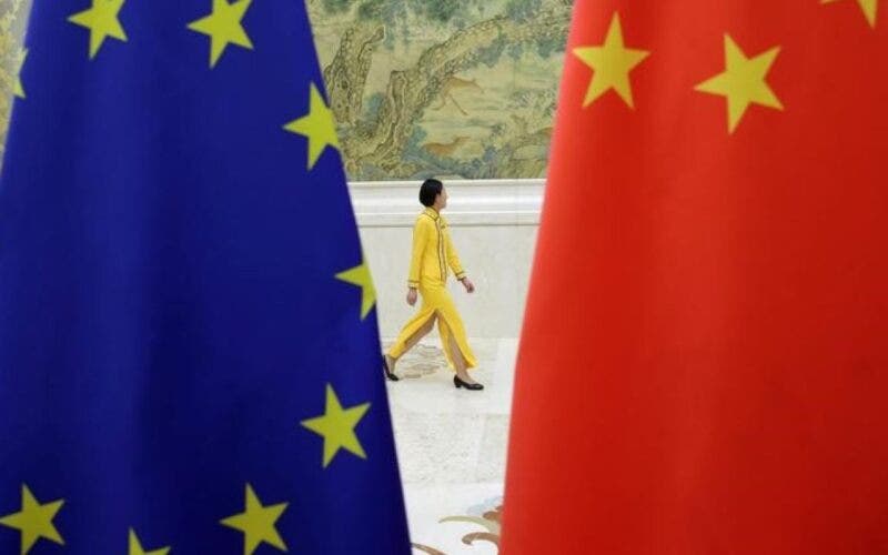 bandiere ue e cina