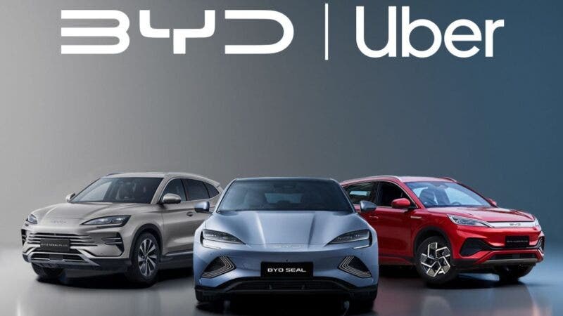 Uber collabora con BYD