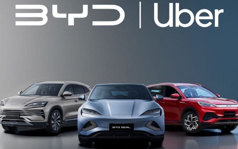 Uber collabora con BYD