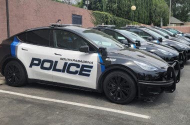 flotta di Tesla, polizia south pasadena