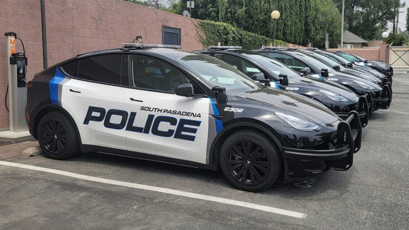 flotta di Tesla, polizia south pasadena