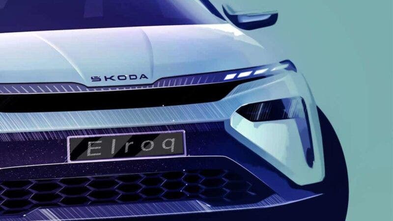 Skoda Elroq design dei bozzetti