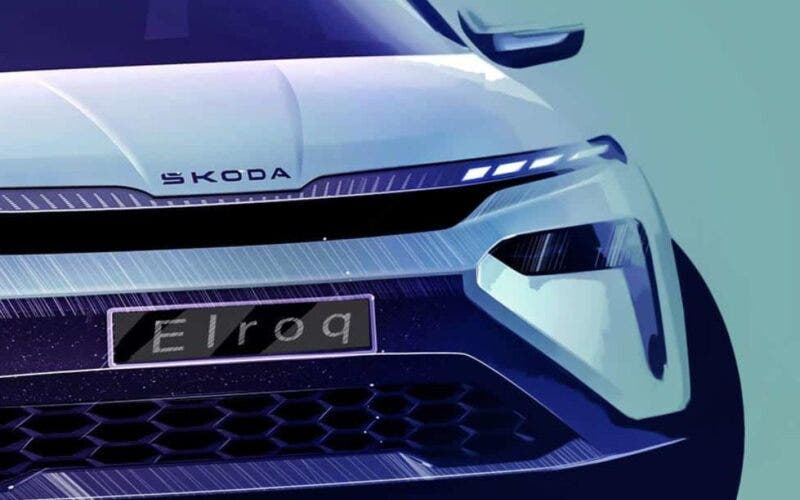 Skoda Elroq design dei bozzetti