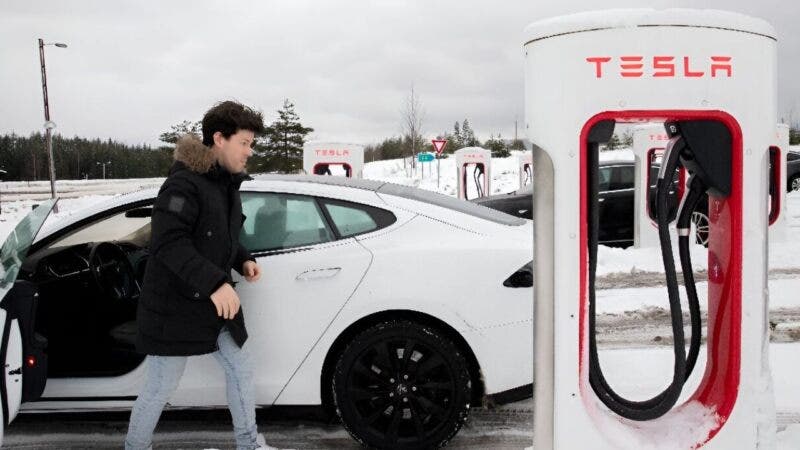 Auto elettriche, Tesla supercharger in Norvegia