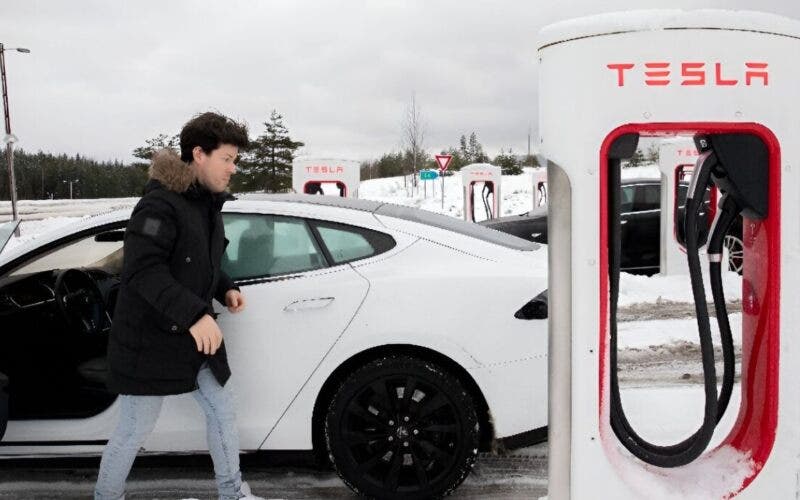 Auto elettriche, Tesla supercharger in Norvegia