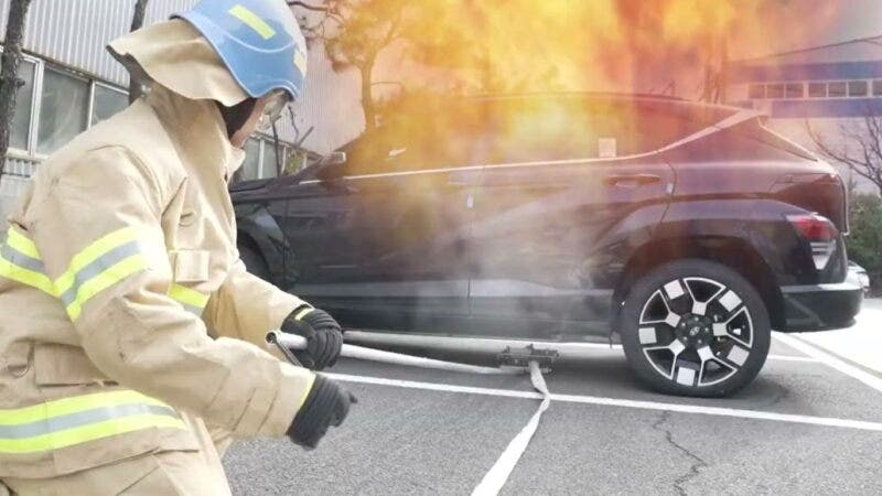 EV Drill Lance sistema antincendio auto elettriche