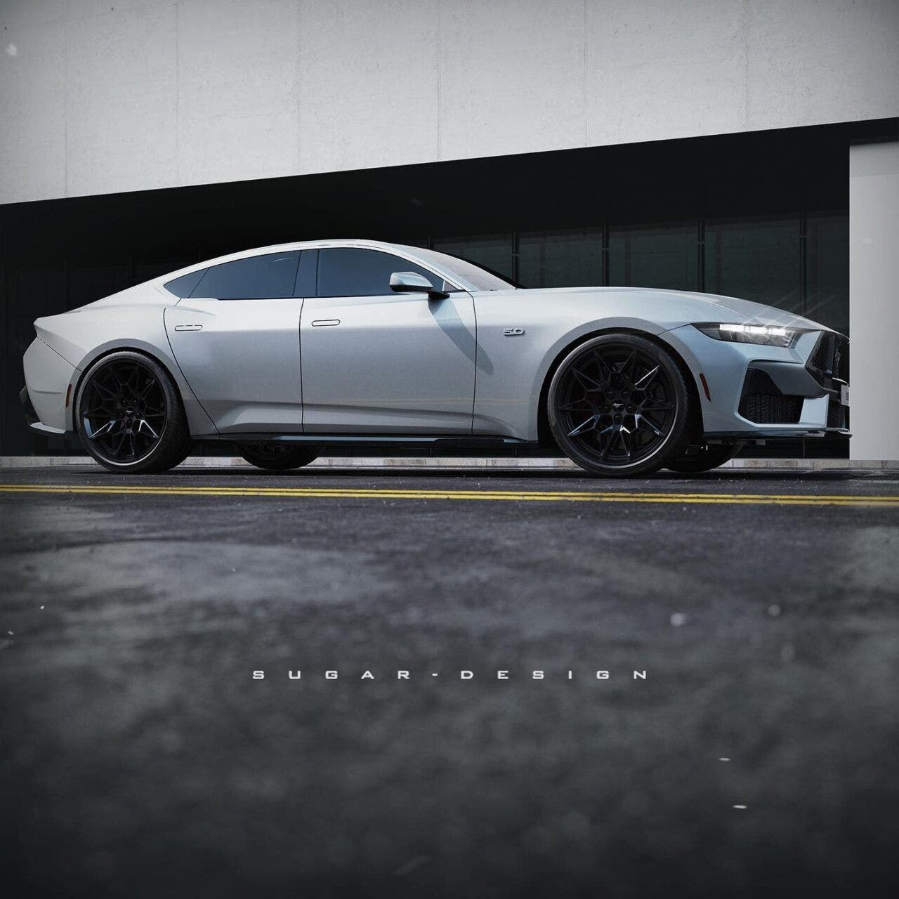 Ford Mustang berlina render