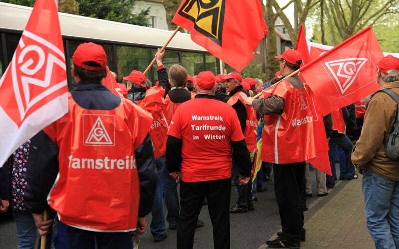 Proteste del sindacato IG Metall