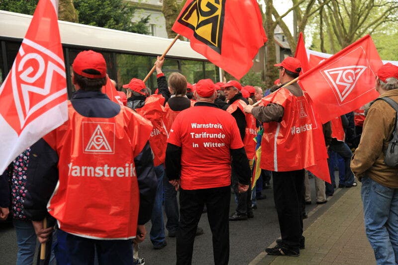 Proteste del sindacato IG Metall