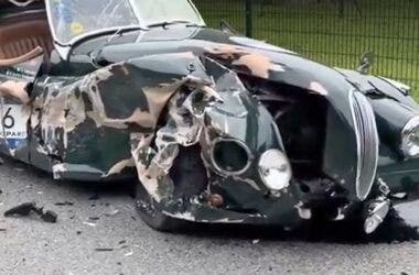 Jaguar XK120, l'incidente