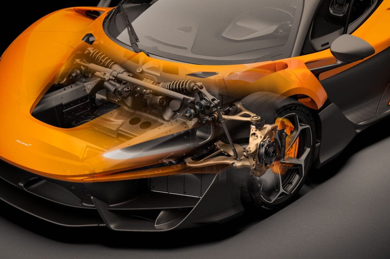 McLaren W1 e sospensioni divergent