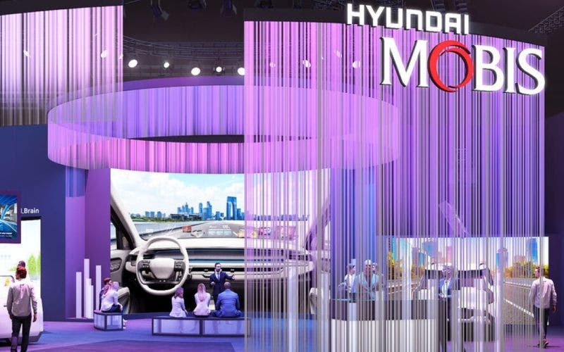 Hyundai Mobis presentazione del display, render