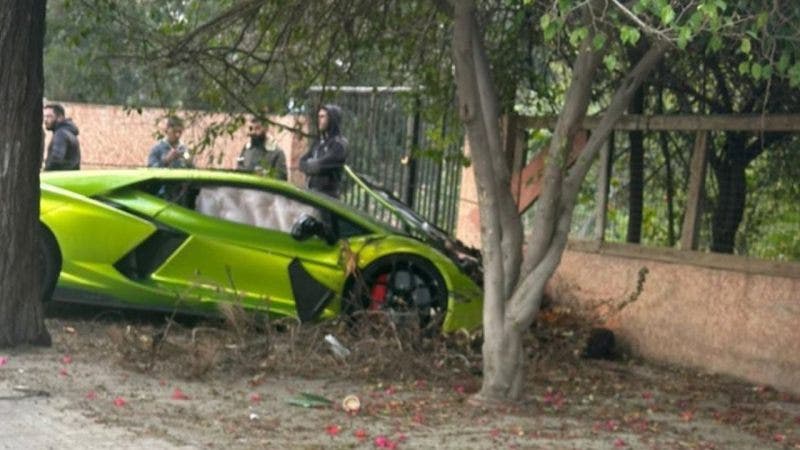 Lamborghini Revuelto incidente a beirut