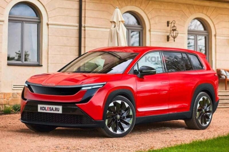 Skoda SUV 7 posti render