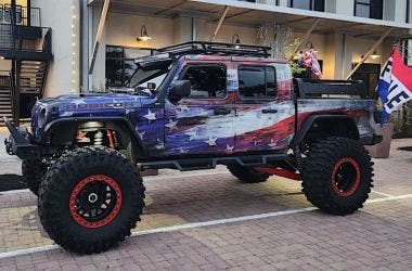 Red White Blue Jeep Gladiator