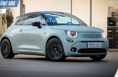 Fiat 500 Ibrida render