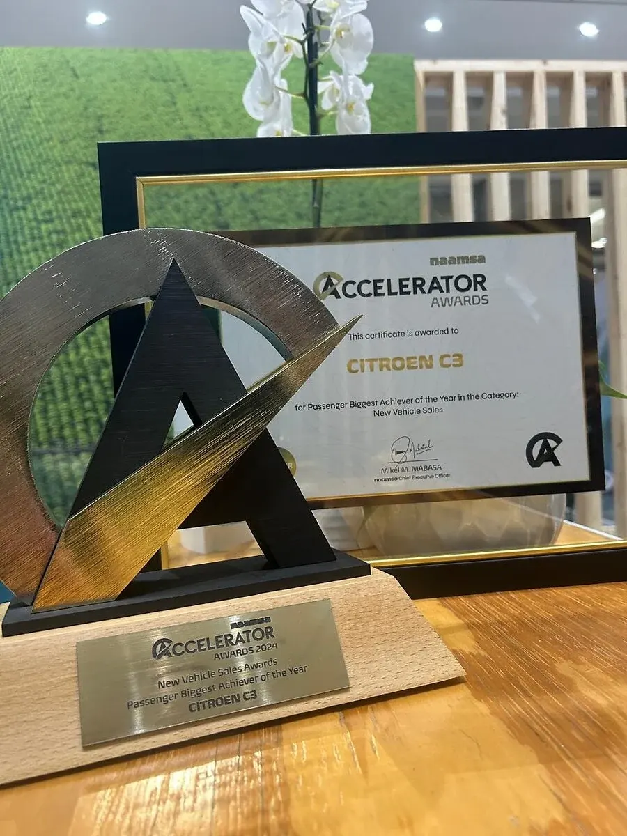 SA - Stellantis and Citroën C3 honored at naamsa Accelerator Awards