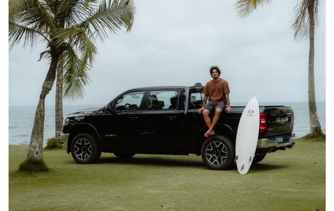 Ram new partnership with surfer Gabriel Medina