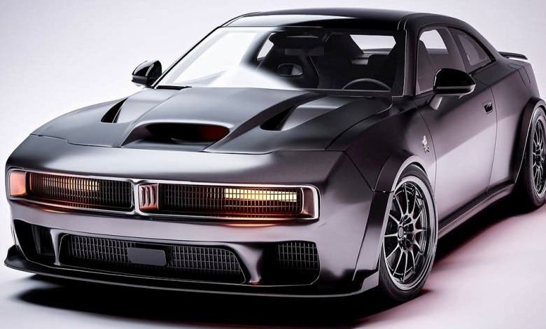 HEMI-Powered Retro Dodge Charger. (@davidbaylisdesign)