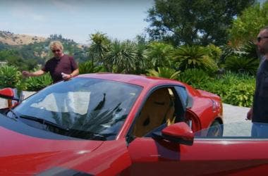 Adam Levine and Sammy Hagar go for a drive in Adam's Ferrari