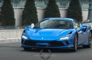 Bottas Ferrari F8 Tributo in Monte Carlo