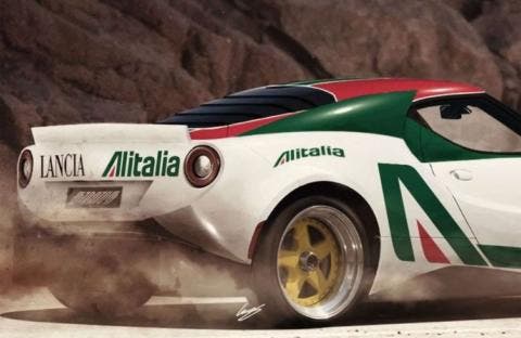 Lancia Stratos render Hansen Art