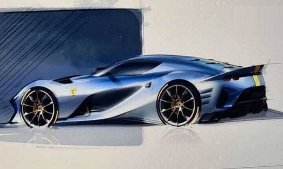 Ferrari 812 Versione Speciale cabrio bozzetti