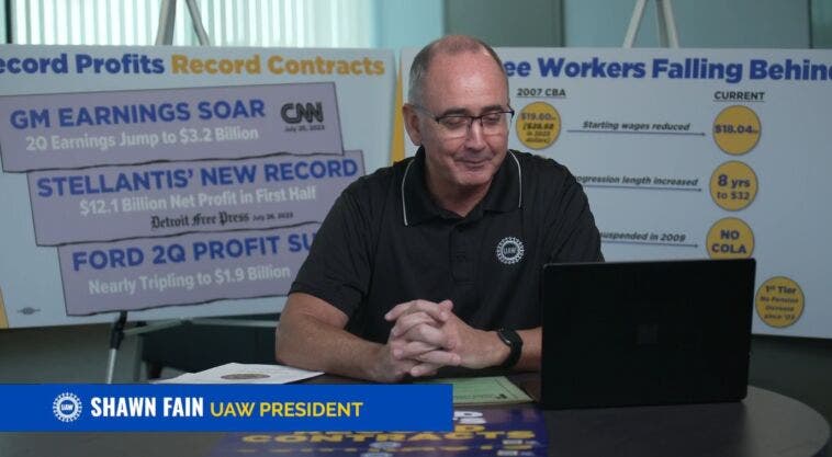 UAW President Shawn Fain