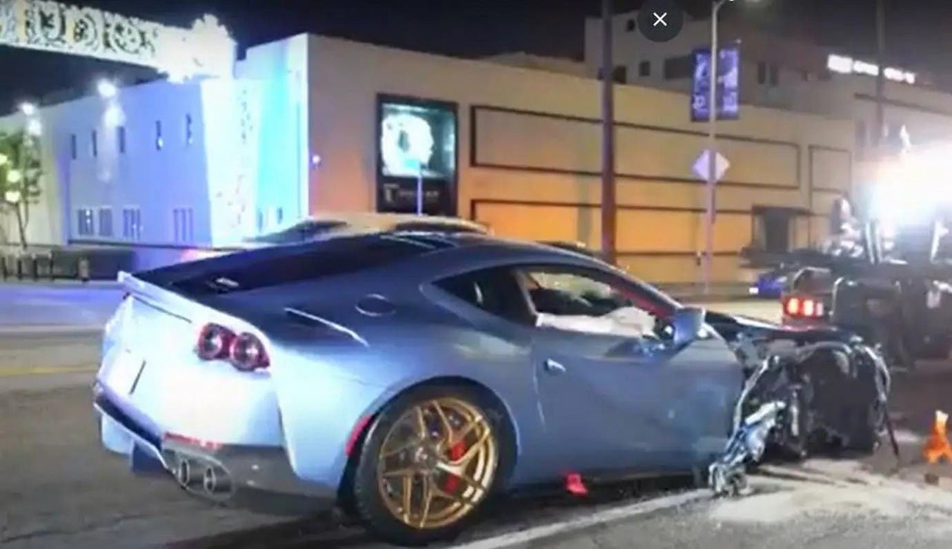 Ferrari 812 Superfast: Il Video Dell'incidente Di Michael B. Jordan ...