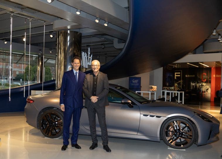 John Elkann alla Maserati con Santo Ficili