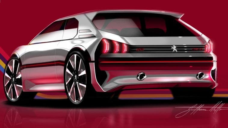 peugeot 205 rendering