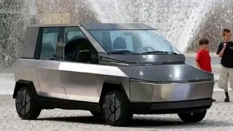 Fiat Multipla in stile Cybertruck