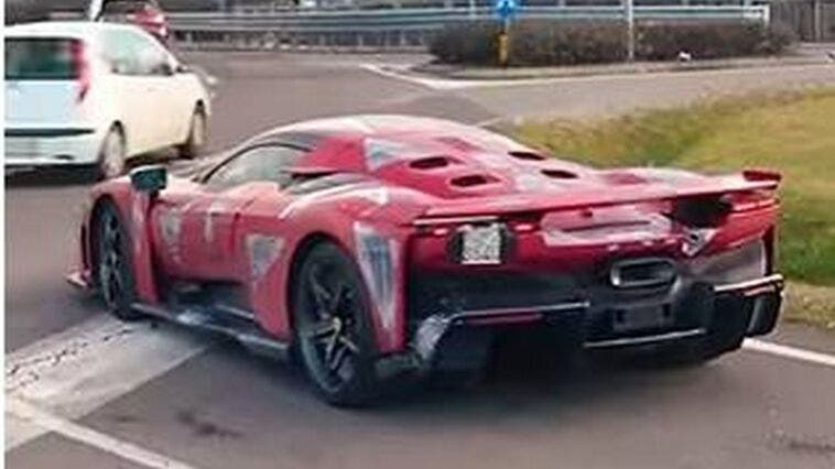 Ferrari F80 on the road