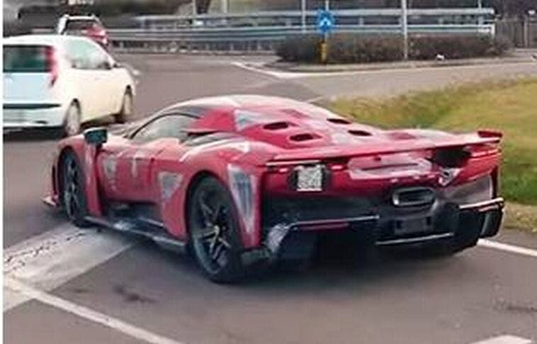 Ferrari F80 on the road