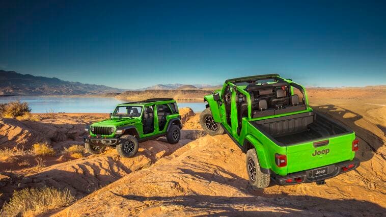 Jeep Gladiator e Wrangler verde Mojito!